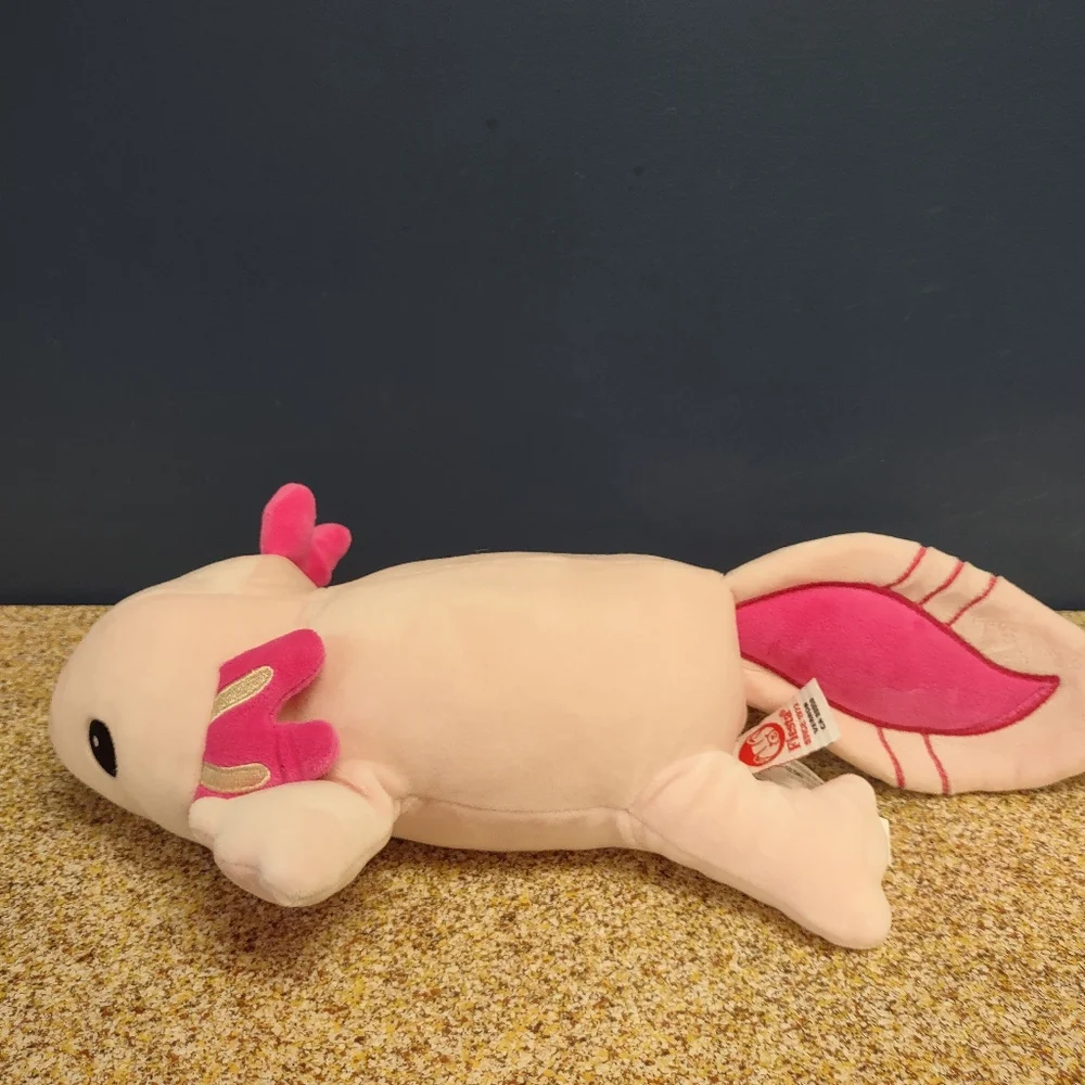 ∆Fiesta Snugglies Pink Axolotl Plush Stuffed animal 10.5in - Picture 8 of 16